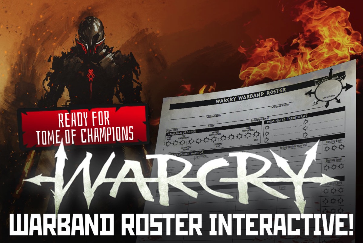 Warcry Warband Roster - Ready for Tome of Champions